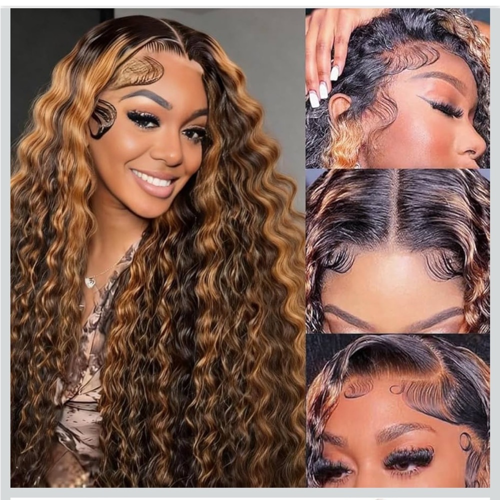 Deep Wave Bohemian Lace Front Wig – 28 Inch - Picture 3 of 6